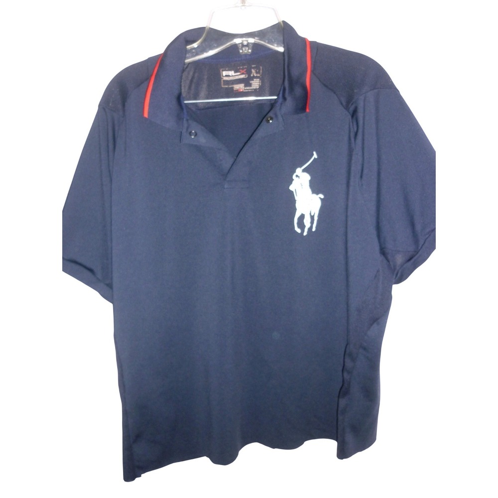 RLX Ralph‎ Lauren Men's US Open 2006 Polo Shirt Navy Blue XL Big Pony Golf